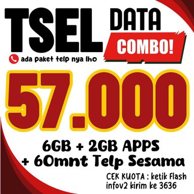 Telkomsel data combo 6 gb 30 hari