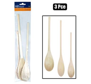 MIXING-SPOONS WOODEN (3 PIECE SET)