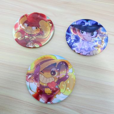 One Piece x Pokemon Fanart Badge - ASL