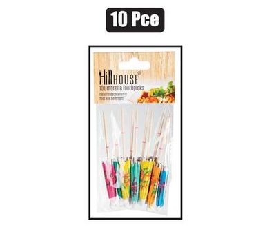 TOOTHPICKS FANCY UMBRELLA 10 PIECES 