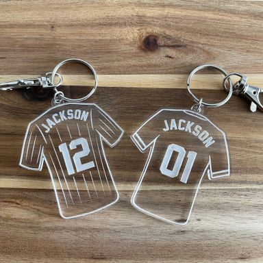 Acrylic Name Keyring - jersey