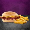 Ribster Burger Meal Combo with Medium Chips & Buddy