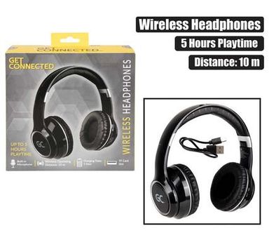  WIRELESS HEADPHONES WITH MIC LARGE PADS