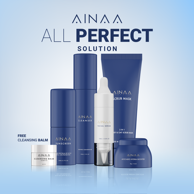 AINAA All in One Solution (AINAA Cleanser + AINAA Serum + AINAA Moisturiser + AINAA Sunscreen + AINAA Scrub)