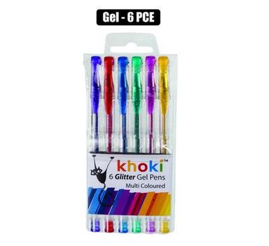  PEN NOVELTY GEL GLITTER 6 PIECE