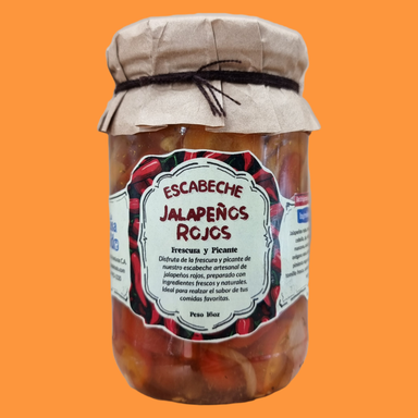 Escabeche de Jalapeños Rojos (16 oz.)