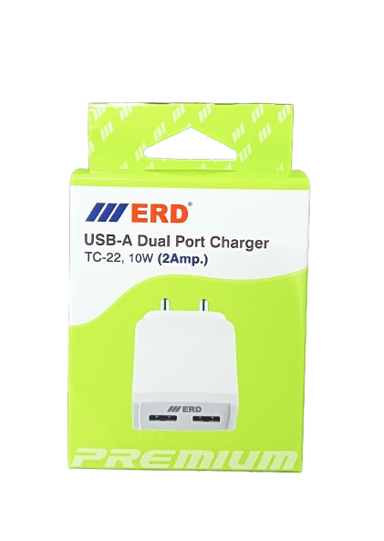 ERD TC-22 Dual Port 10W (2Amp) Charger (Dock Only)