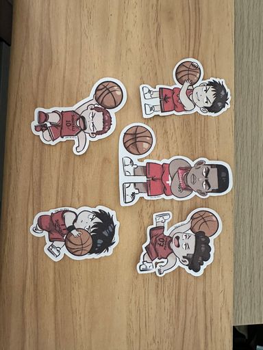 5x slam dunk stickers