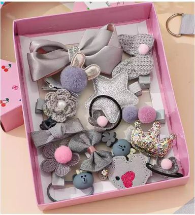 18pcs/set Gifts Box Kid Fashion Hair Accesories