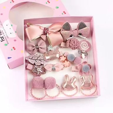 18pcs/set Gifts Box Kid Fashion Hair Accesories