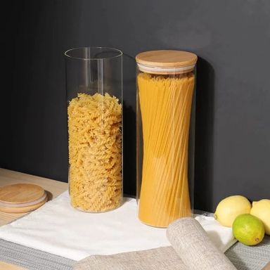 Glass Spaghetti/ cereal storage  jars