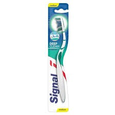 Signal Deep Clean Light Green & White Medium Toothbrush