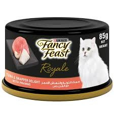 Purina Fancy Feast Royale Wet Cat Food with Tuna  Snapper & Prawns