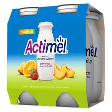 Actimel Multifruit Drinking Yogurt with Vitamin B6 & D