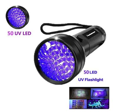 51 LED Ultraviolet UV 395nm Flashlight – Powerful Tool for Detecting Counterfeit Currency, Pet Stains, Bed Bugs, and Scorpions