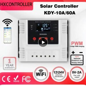 Efficient and Convenient Smart Wifi Solar Charge Controller for 12V/24V/48V 50A Lithium and Lead-Acid Batteries