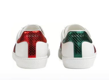 GUCCI Ace Embroidered Bee Sneakers