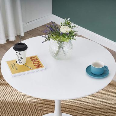 Nordic Round Dining Table - White