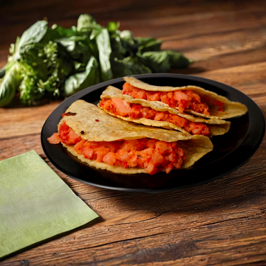 Quesadilla de papa con chorizo