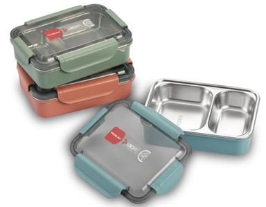 2 Grid Stainless Steel Lunch Box