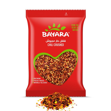 Bayara Crushed Chili - vegetarian  no added artificial flavors  no added artificial colorants