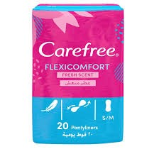 Carefree Small to Medium Cotton Pantyliners Fresh Scent