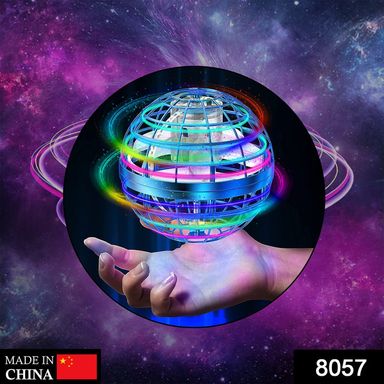 Flying Ball Toys, USB Rechargeable Built-in RGB Lights 360°Rotating Magic Controller, Flying Orb Ball Boomerang