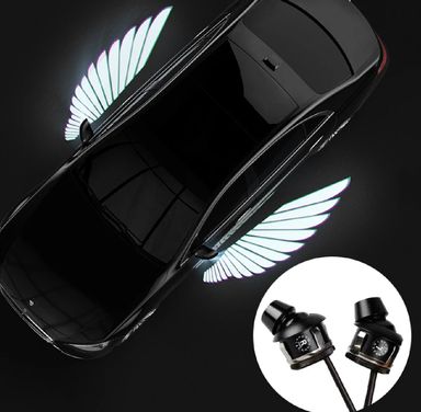 Universal Bike LED Wave Wing Light Dynamic Projection Lamp 2 Pc