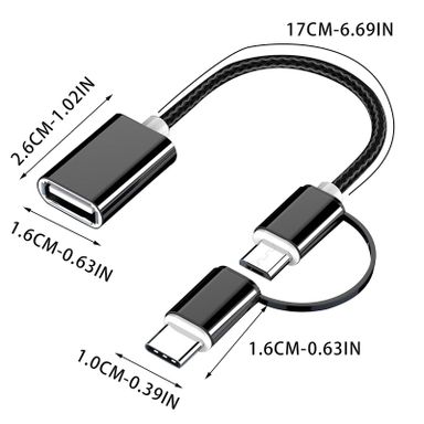 Two in One OTG Line (Type C + Micro)