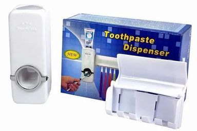 Toothpaste Dispenser and Toothbrush Holder 