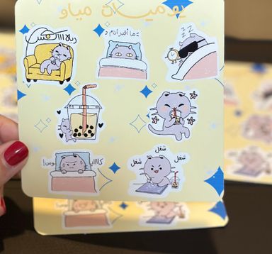 Meow diaries sticker sheet