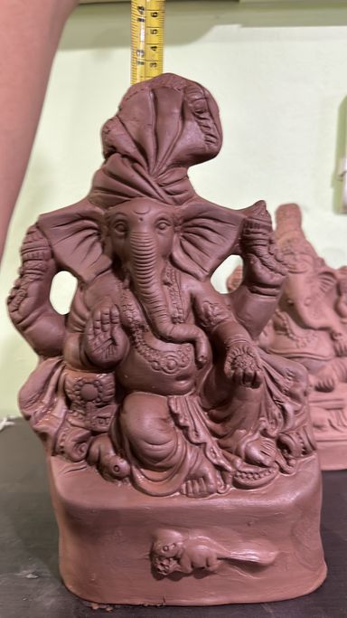 9” RT Plain Balaganesha on Diwan with Pagadi HYD 