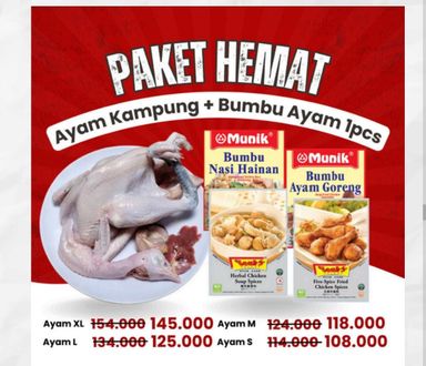 Paket Hemat Ayam Kampung + Bumbu 1 Pcs