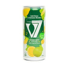 V7 Anti-Stress & Immune Booster Vitamin Sparkling Drink Lemon Mint Flavor with Pulp