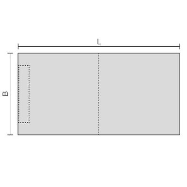  Kerdi shower LTS Sloped Tray For G3 Drains (Short side)