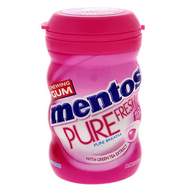 Mentos Pure Fresh Chewing Gum Bubblegum Flavor with Green Tea Extract - sugar free