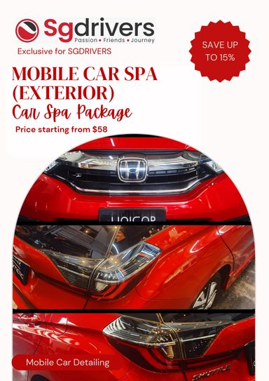 [SG Drivers Exclusive] Mobile Car Spa (Exterior Only)