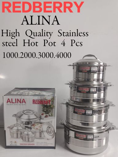 4pc ALINA  insulated hot pots