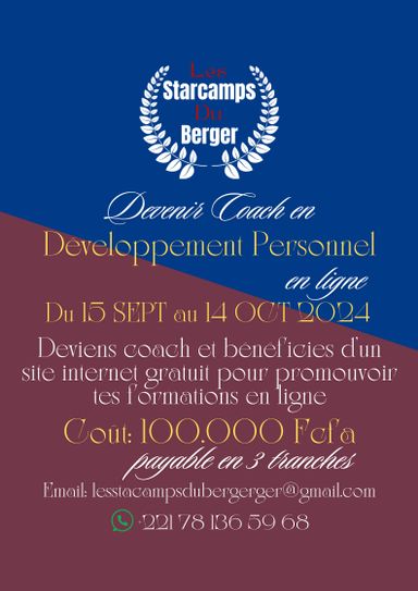 Starcamps en coaching en développement personnel 