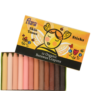 12 Skin Tones Stick Crayons