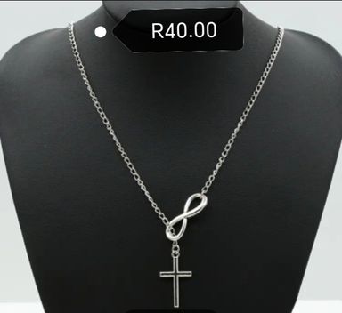 Minimalist Style Lucky Infinity Cross Pendant Necklace