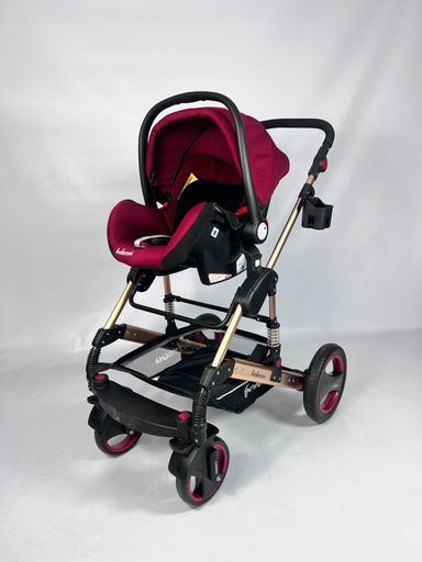 Belecoo Q3 3 in 1 travel system-Red