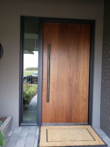 Maroon Brown Metal Door  