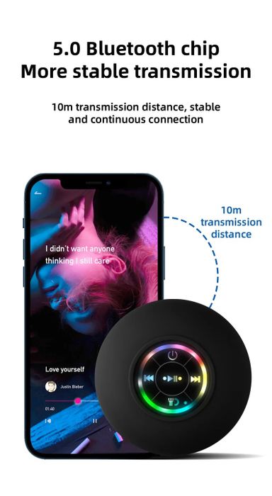 Haut-Parleur Bluetooth avec Ventouse