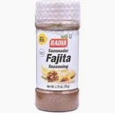 Badia Fajita Seasoning - MSG free  gluten free