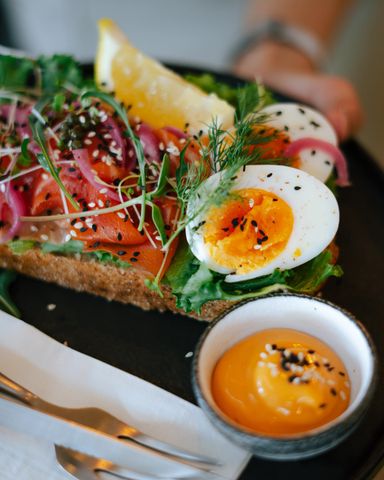 Eggs On Sourdough Blonde