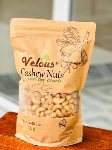 Velous Cashew Nuts 1Kg Baked with Salt