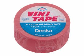 Vini Red Insulating Tape (10ydx0.75 Inch) - lead free