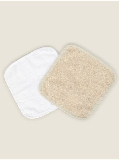 Natural Towels and Flannel Set