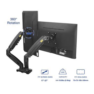 Dual Arm Monitor Mount 17-32 Inch NB-F160